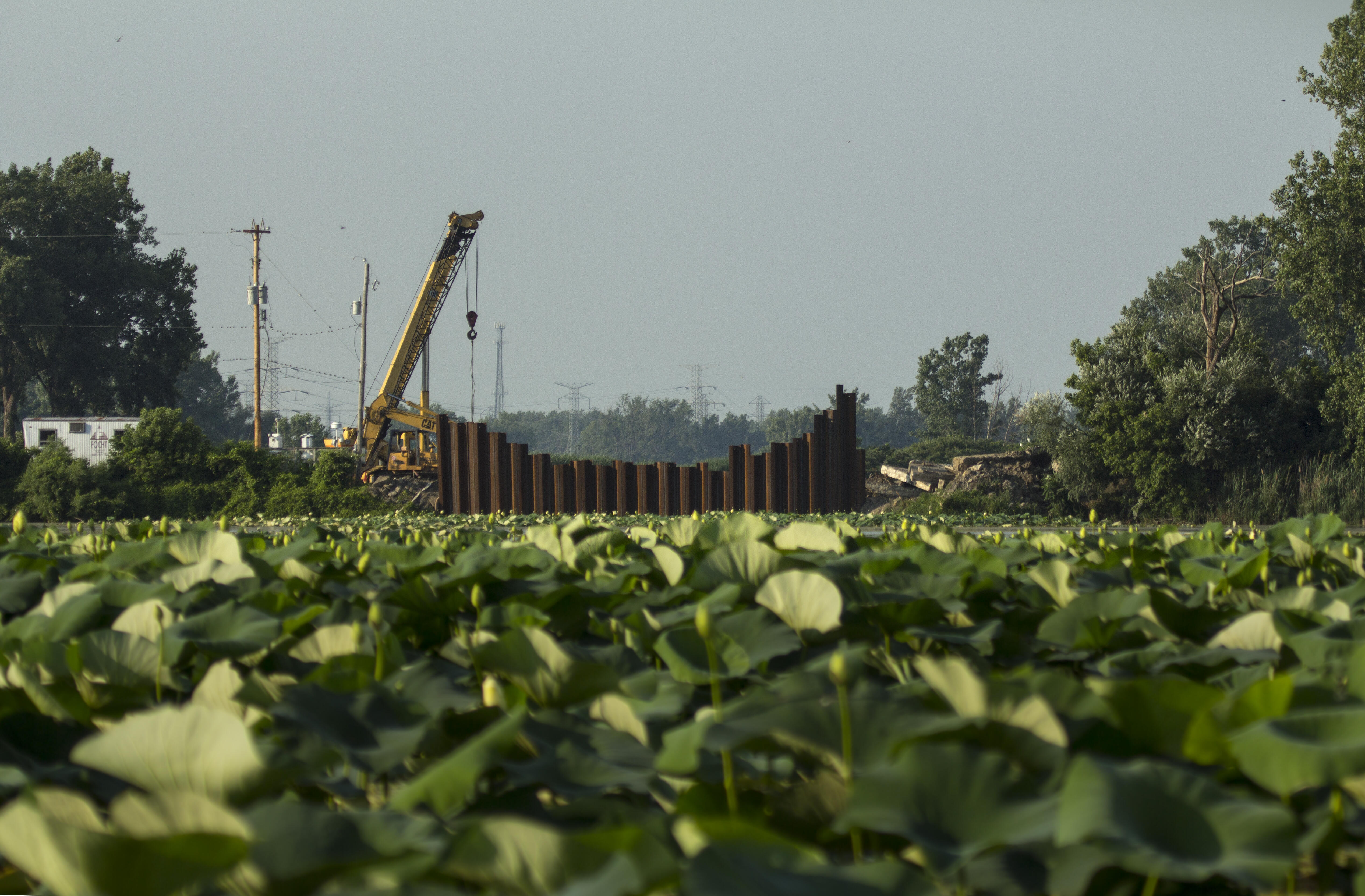 ( ALL RIGHTS GRANTED TNC, CREDIT MANDATORY) Erie Marsh Preserve construction July 2013  Photo credit:  © Jason Whalen