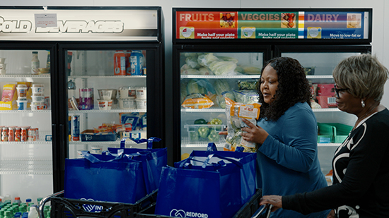 Women shopping in store