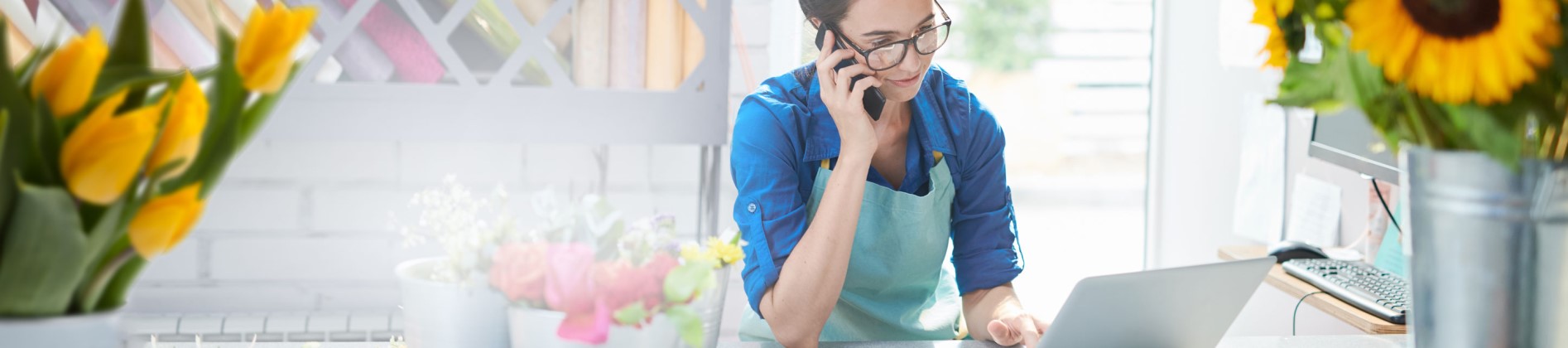 Businesswoman on the phone